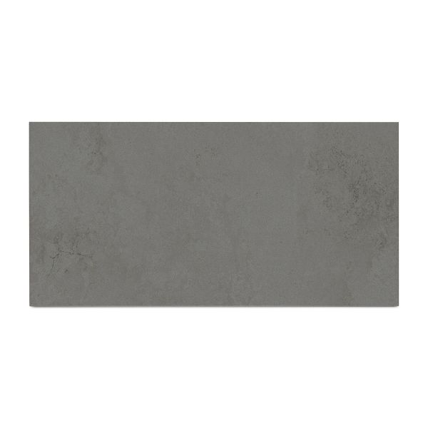 Single panel of Valencia Grey compact DesignClad exterior wall cladding, showing markings and tones. Free UK delivery available.***