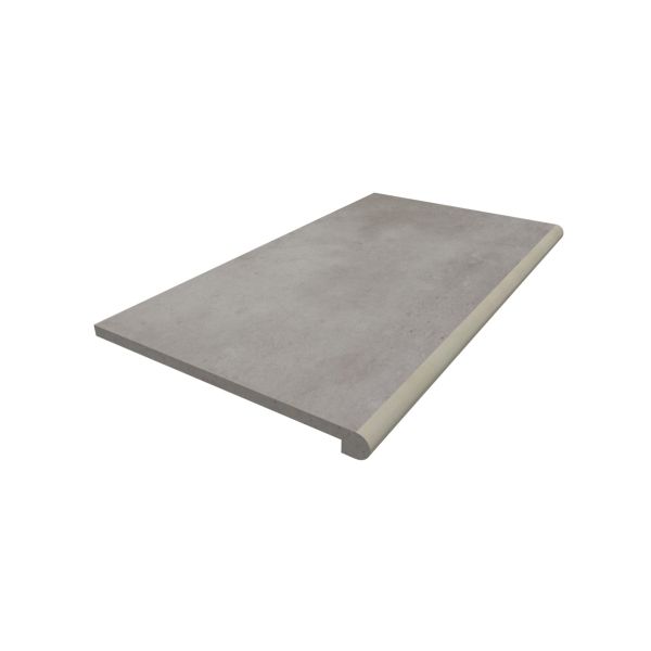 900x500mm Venetian Grey porcelain 40mm bullnose step tread, with 10-year guarantee, and free next-day delivery available.***