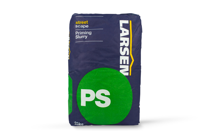 Blue sack of Larsen priming slurry