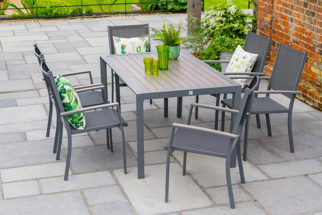 Sleek and stylish, metal garden furniture  is ideal for modern style gardens and requires minimal maintenance. 