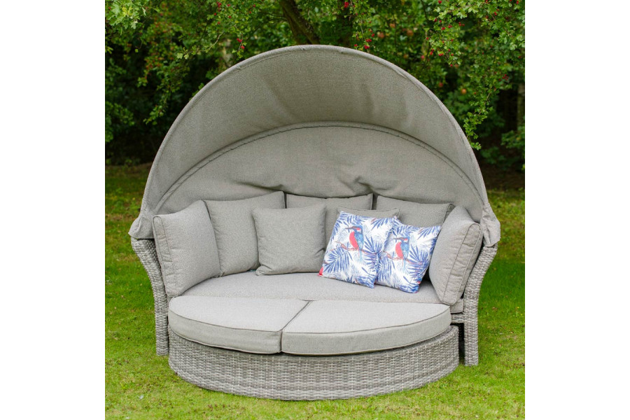 A day bed is perfect for relaxing in the garden in comfort.