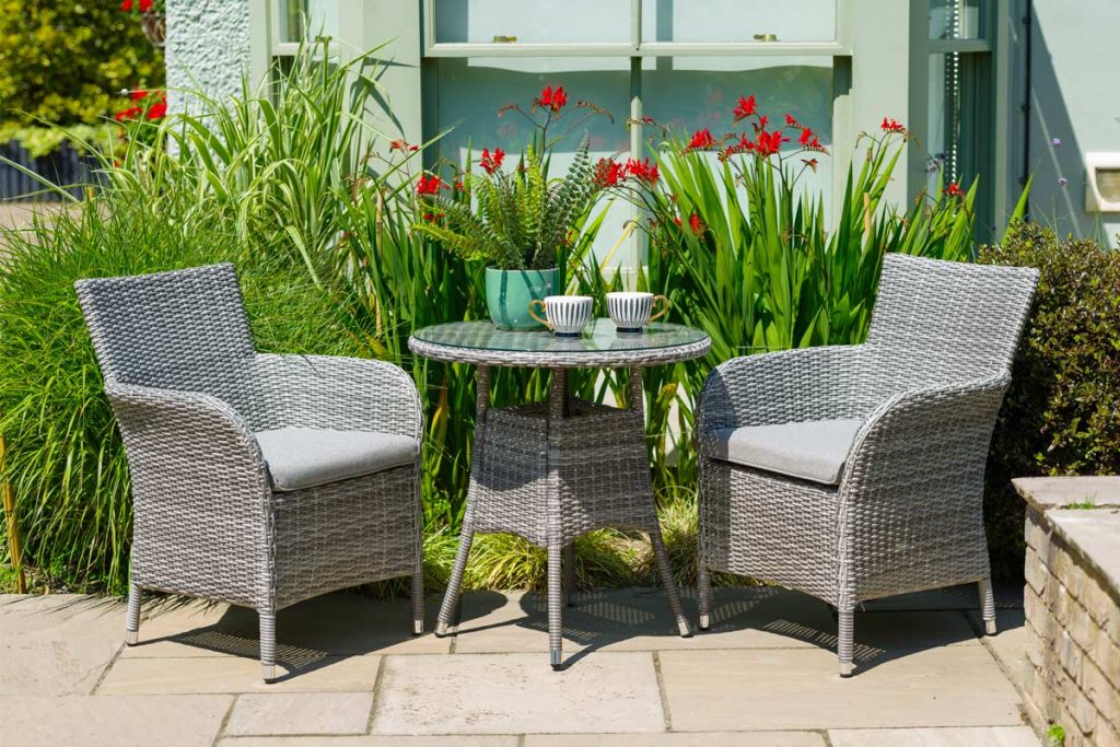 Rattan garden furniture will add luxury to the garden, whilst its synthetic material mean it requires minimal maintenance. 