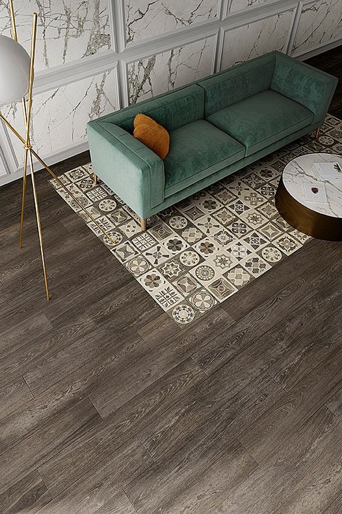 Porcelain tiles are the perfect way to make a statement inside the home. 