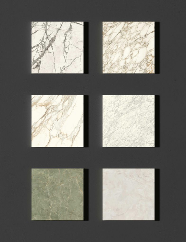 Porcelain tiles are available in a wide variety of colours and finishes.