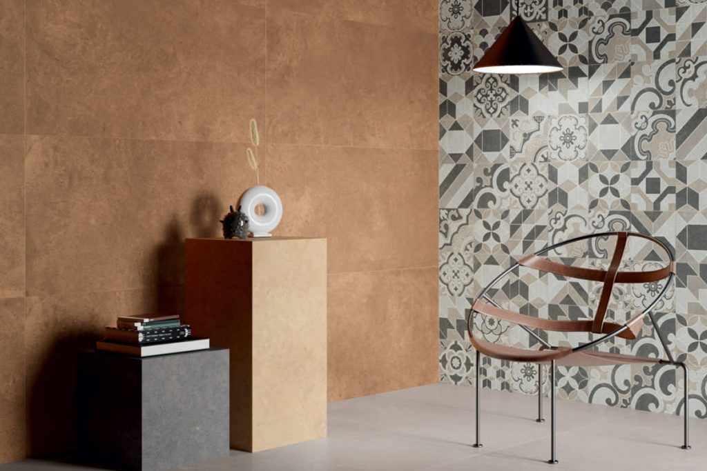 Patterned tiles are a ideal for a focal wall in the home.