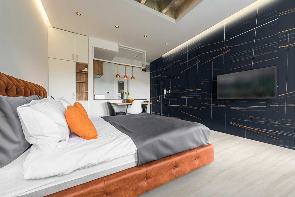 Internal wall cladding can be used all over the home, whether in bedrooms, bathrooms or kitchens.
