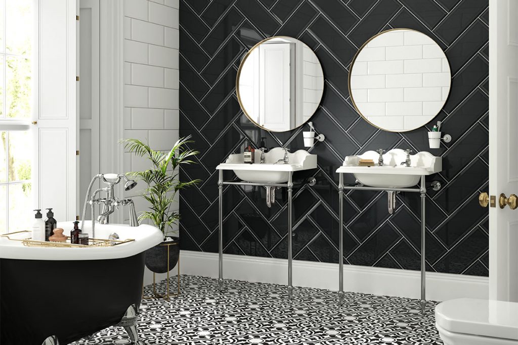 Patterned Bathroom Floor Tiles Style Tips London Stone - Lavatory Another Word For Bathroom Floor Tile