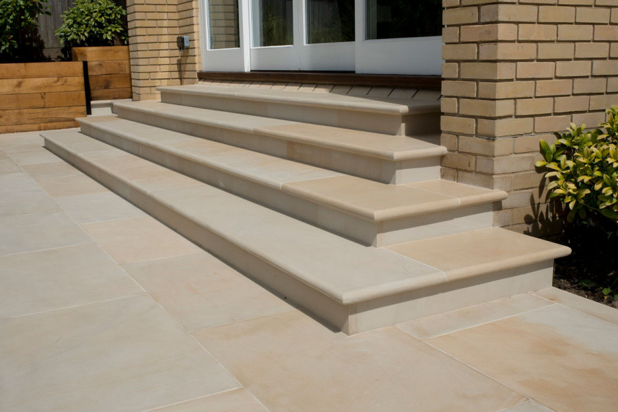 Harvest Smooth Sandstone Bullnose Step