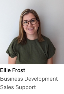 Head and shoulder shot of Ellie Frost, business development team admin assistant