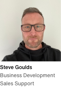 Headshot of business development sales support manager Steve Goulds