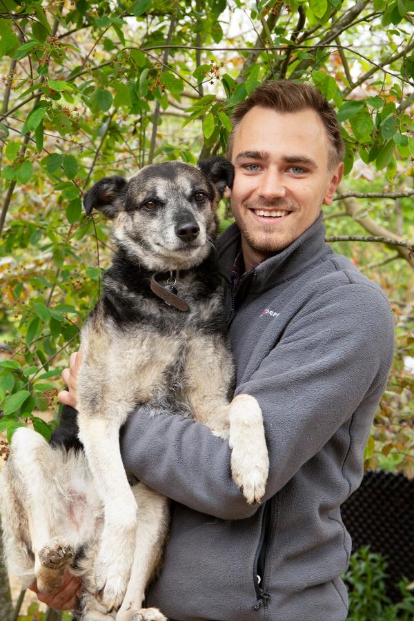 Jamie Butterworth and Hector the dog of Form Plants