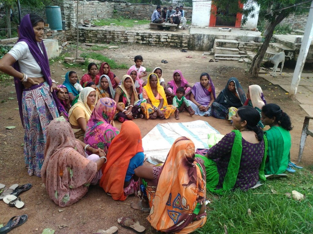 Meeting of the women's Self Help Group