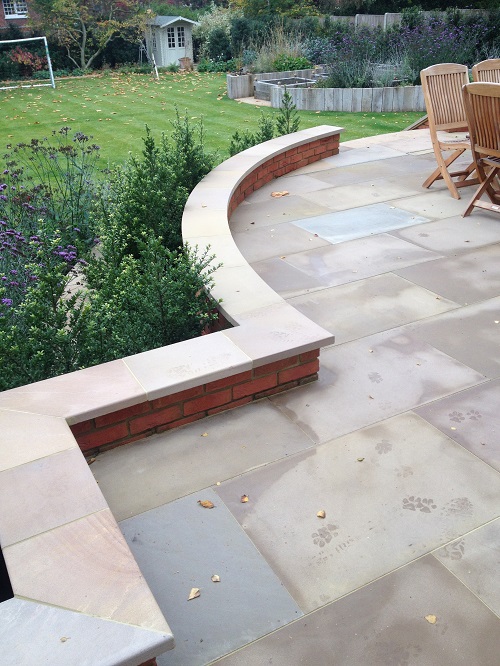 Buff sandstone patio 2