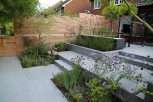 Award-winning Garden Design with Blue Grey Granite