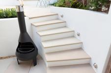 stone step treads - steep